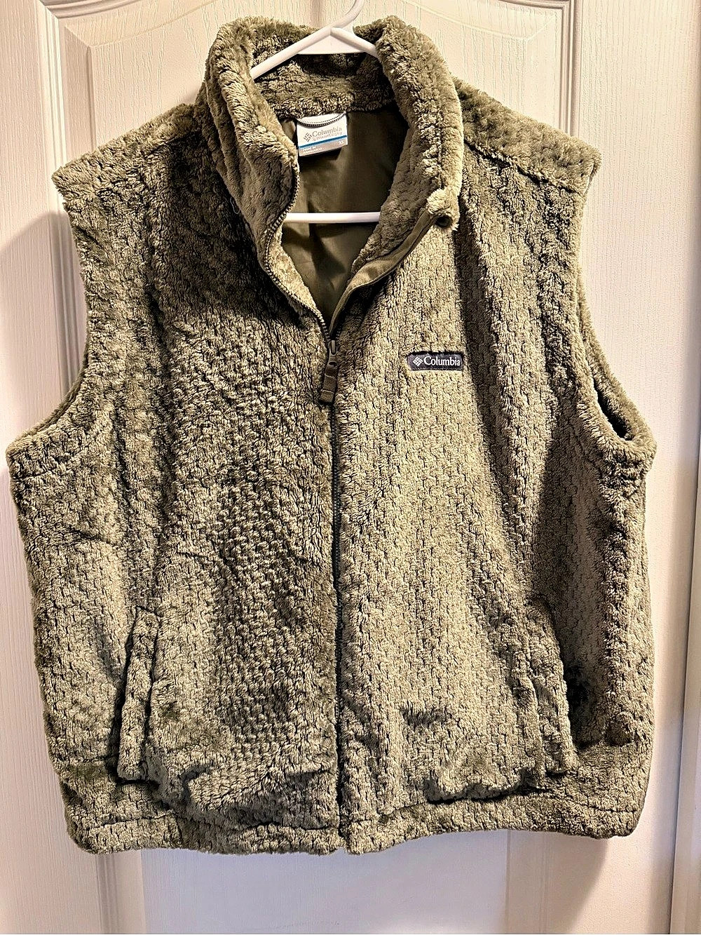 Columbia Fire Side Sherpa Vest Fleece Green XL